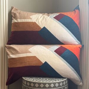IKEA Luktaster Feather Filled Cotton Velvet Pillows